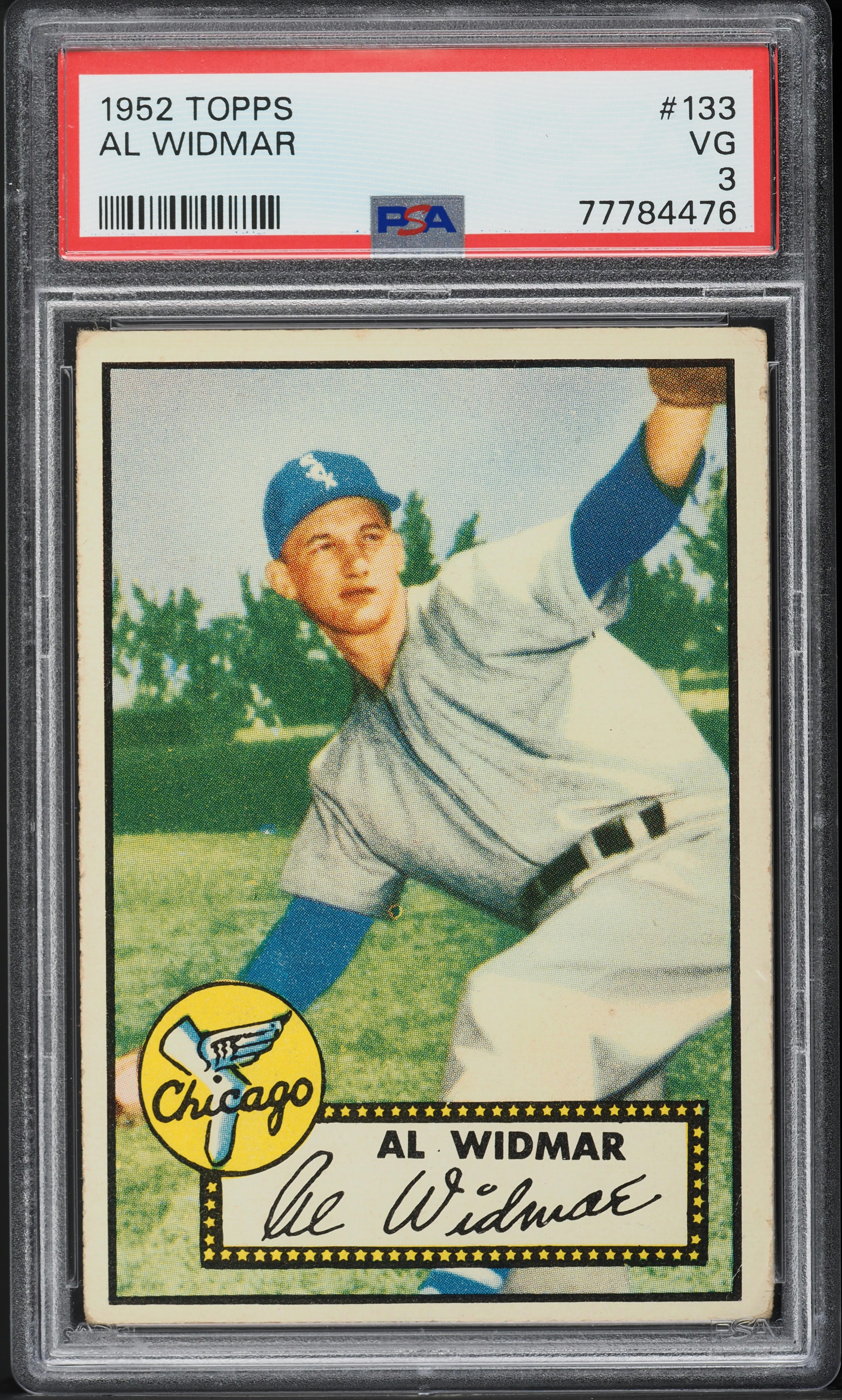 1952 Topps Al Widmar #133 PSA 3 VG