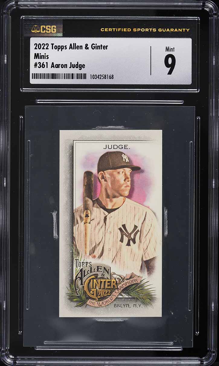 Aaron Judge #361 2022 Topps Allen & Ginter Baseball Mini Metal