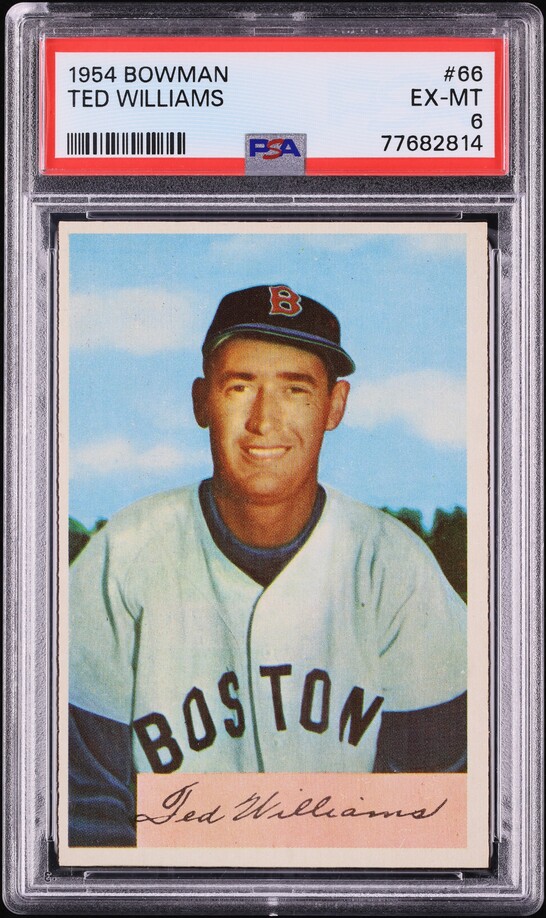 1954 Bowman Ted Williams #66 PSA 6 EXMT