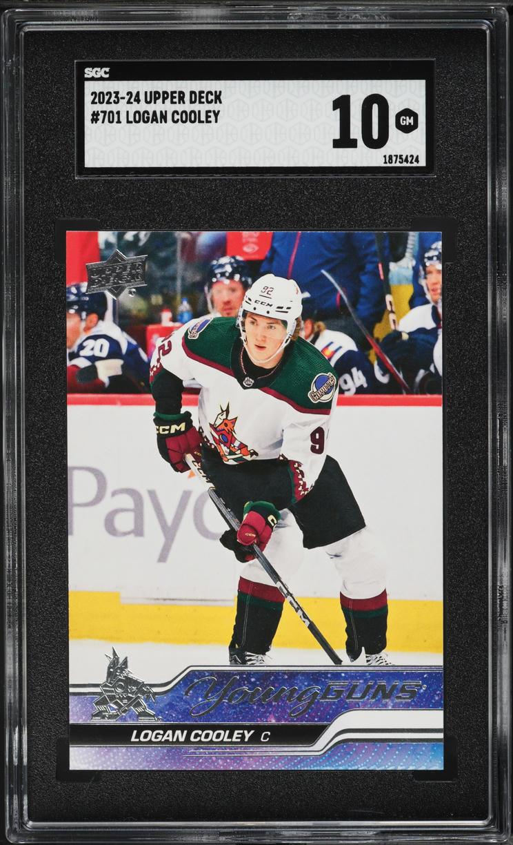 2023 Upper Deck Young Guns Logan Cooley ROOKIE #701 SGC 10 GEM MINT