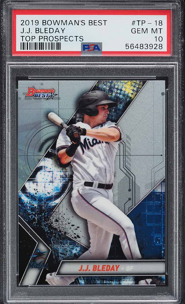 J.J. Bleday #TP-18 2019 Bowman's Best Baseball Top Prospects