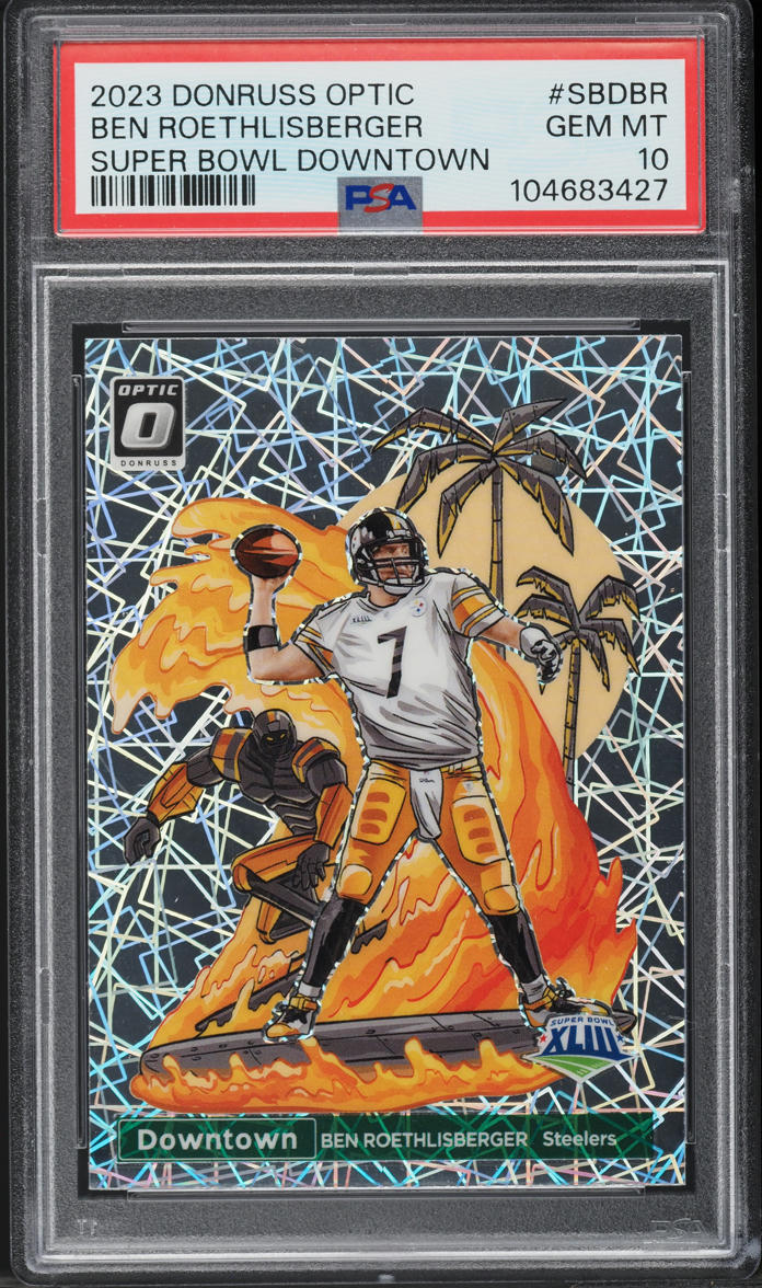2023 Donruss Optic Super Bowl Downtown Ben Roethlisberger #SBD-BR PSA 10 GEM