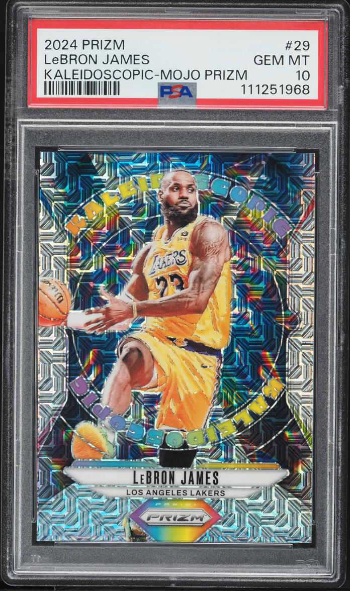 2024 Panini Prizm Kaleidoscopic Mojo Lebron James /25 #29 PSA 10 GEM MINT