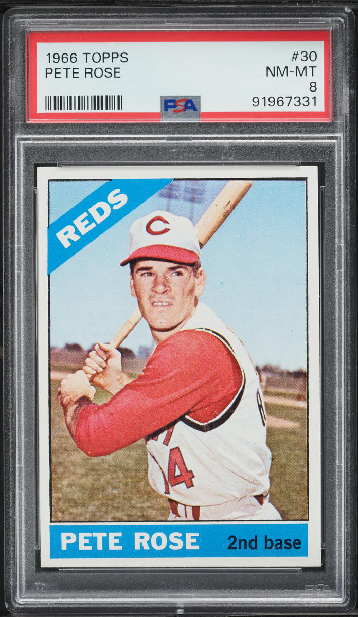 1966 Topps Pete Rose #30 PSA 8 NM-MT