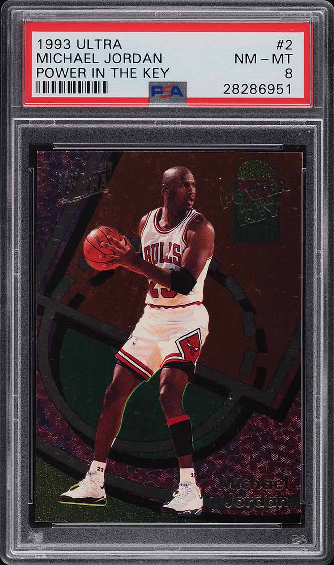 1993 Ultra Power In The Key Michael Jordan #2 PSA 8 NM-MT