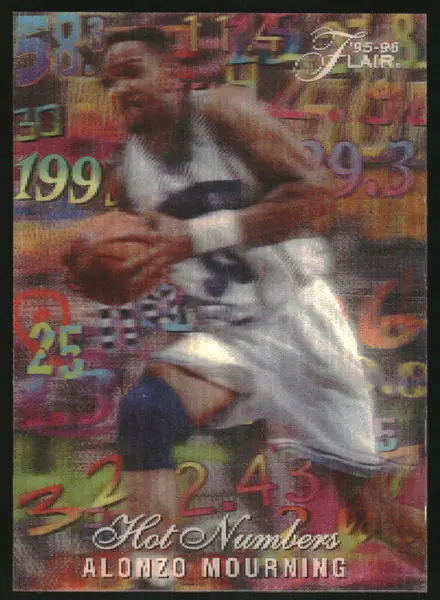 1995-96 Fleer Flair Hot Numbers #8 Alonzo Mourning