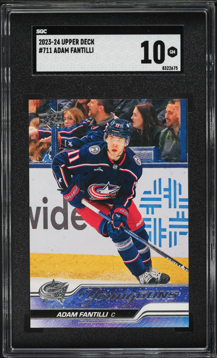 2023 Upper Deck Young Guns Adam Fantilli ROOKIE #711 SGC 10 GEM MINT