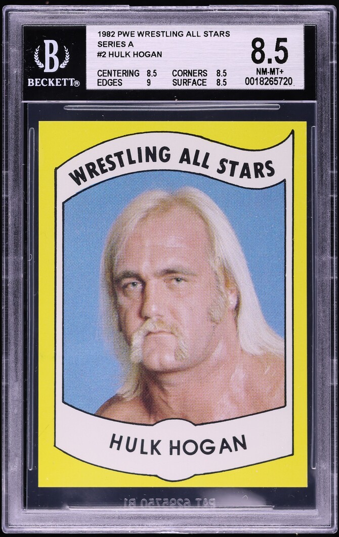 1982 Wrestling All-Stars Series A Hulk Hogan ROOKIE #2 BGS 8.5 NM-MT+