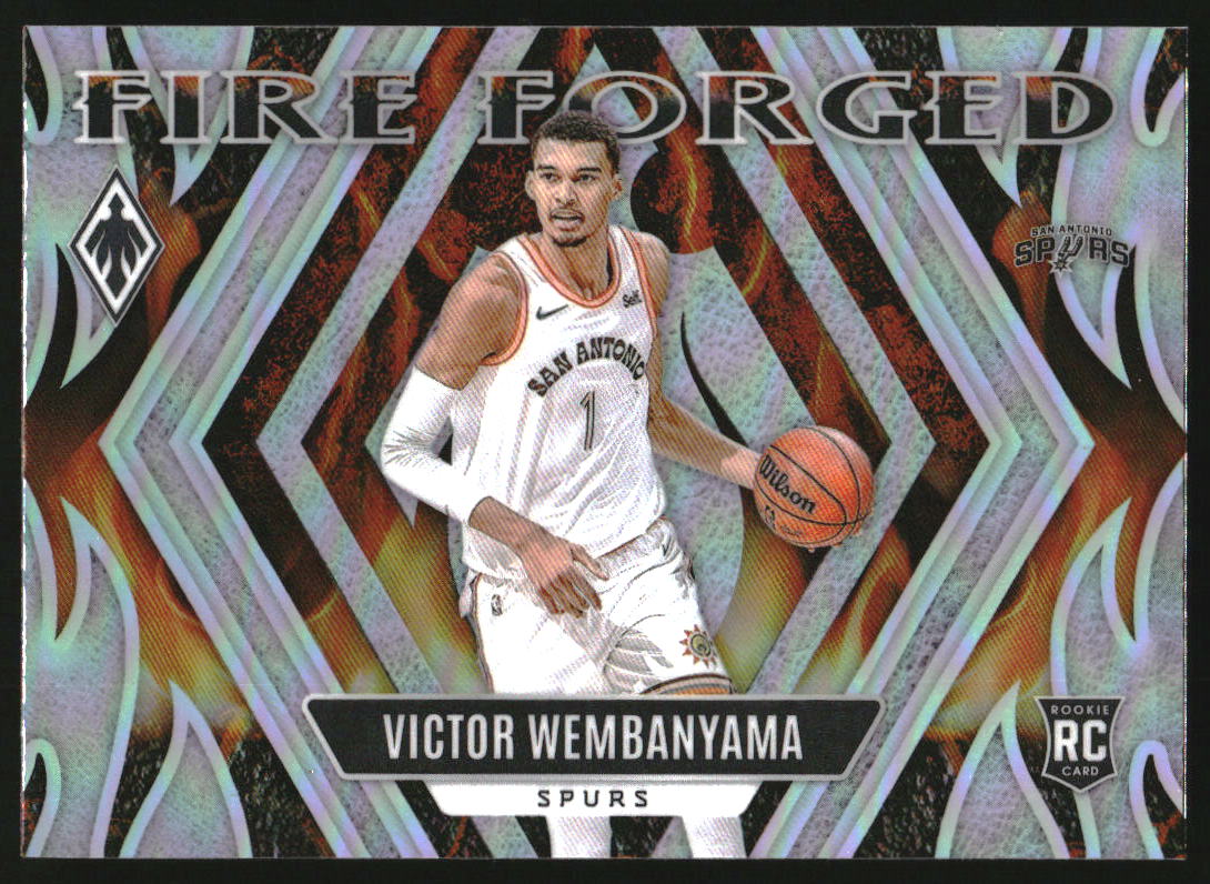 2023-24 Panini Phoenix Fire Forged Silver #18 Victor Wembanyama RC Rookie
