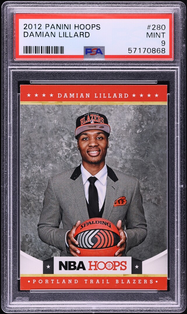 2012 Hoops Damian Lillard ROOKIE #280 PSA 9 MINT