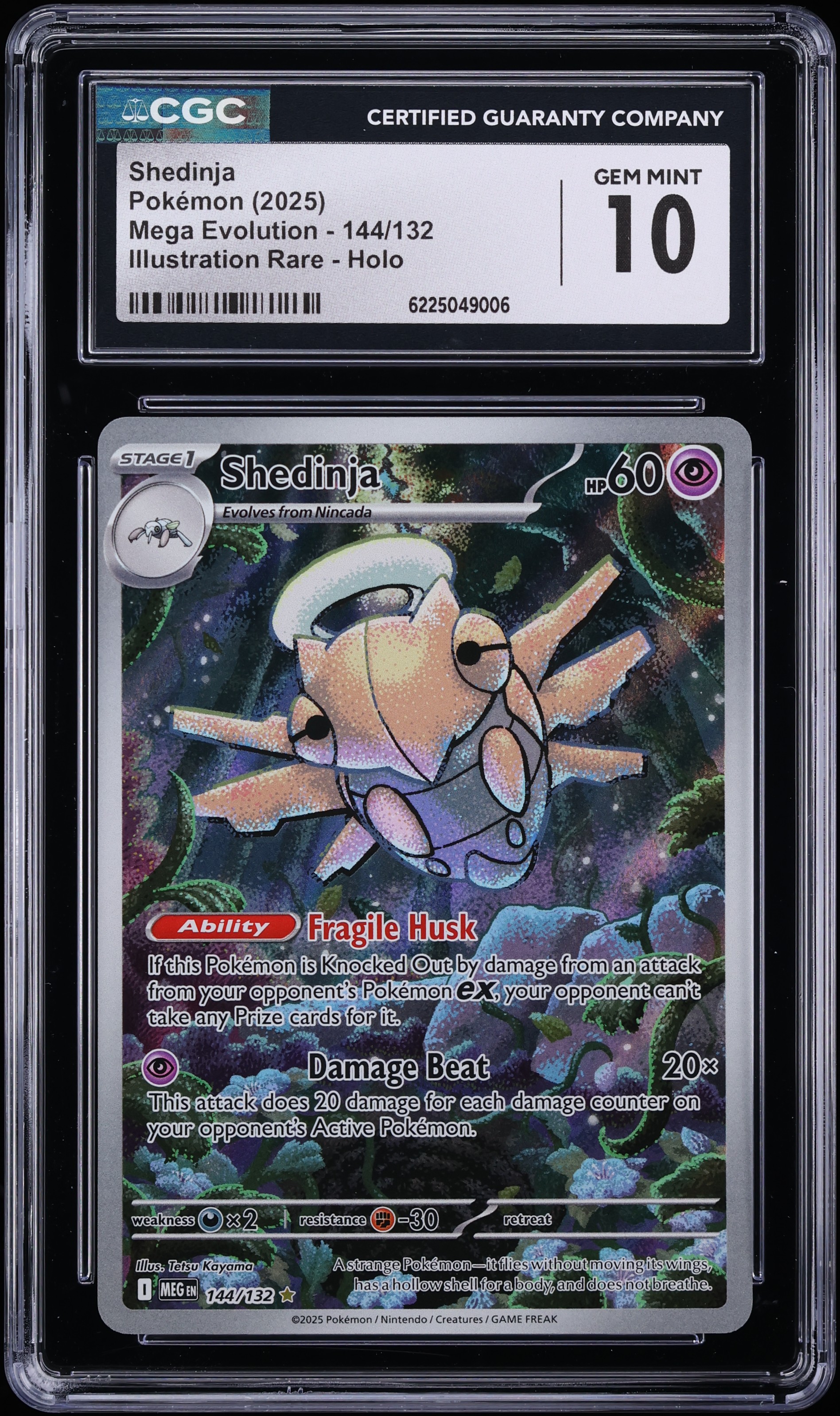 2025 Pokemon Mega Evolution IR Shedinja #144 CGC 10 GEM MINT
