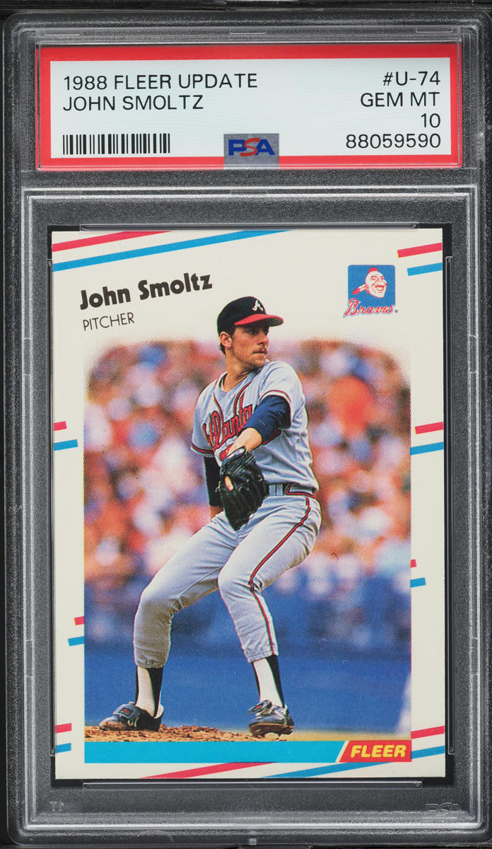 1988 Fleer Update John Smoltz ROOKIE #U-74 PSA 10 GEM MINT