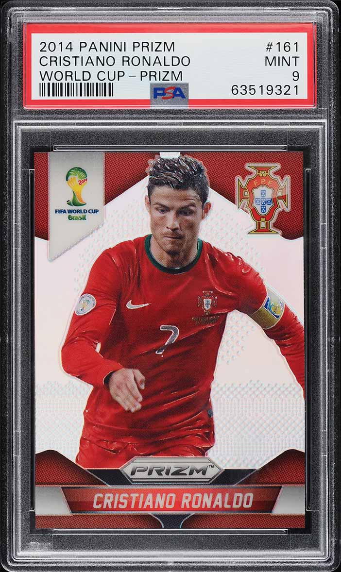 2014 Panini Prizm World Cup Silver Cristiano Ronaldo #161 PSA 9 MINT