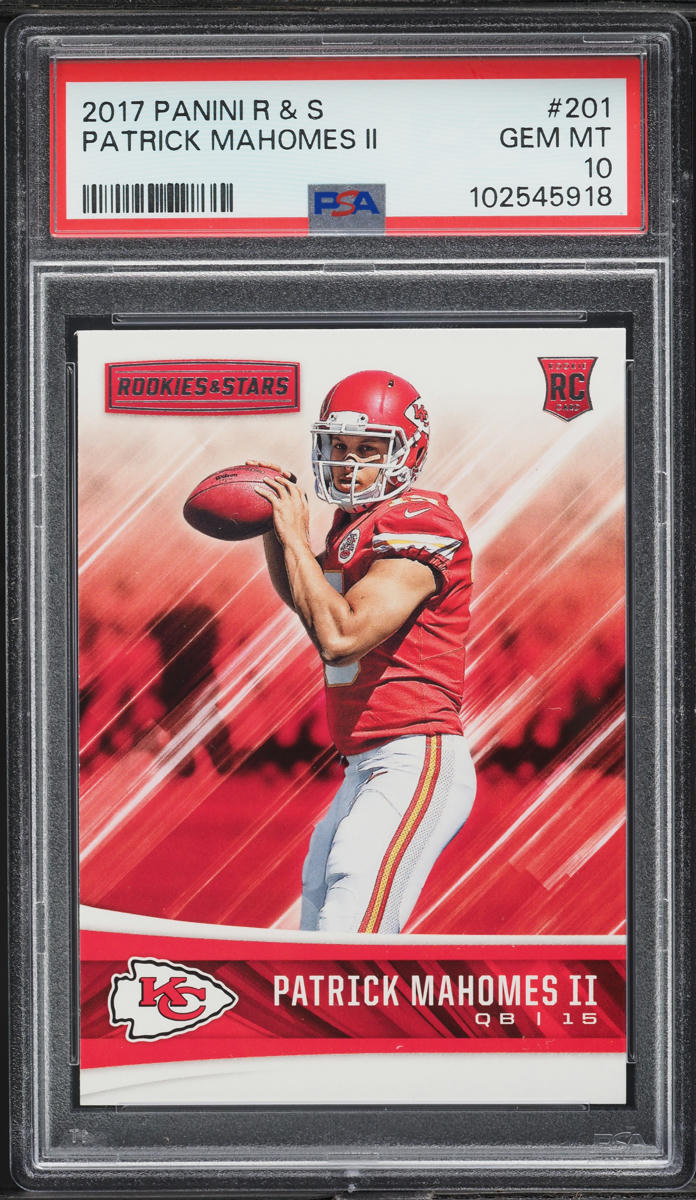 2017 Panini Rookies & Stars Patrick Mahomes II ROOKIE #201 PSA 10 GEM MINT