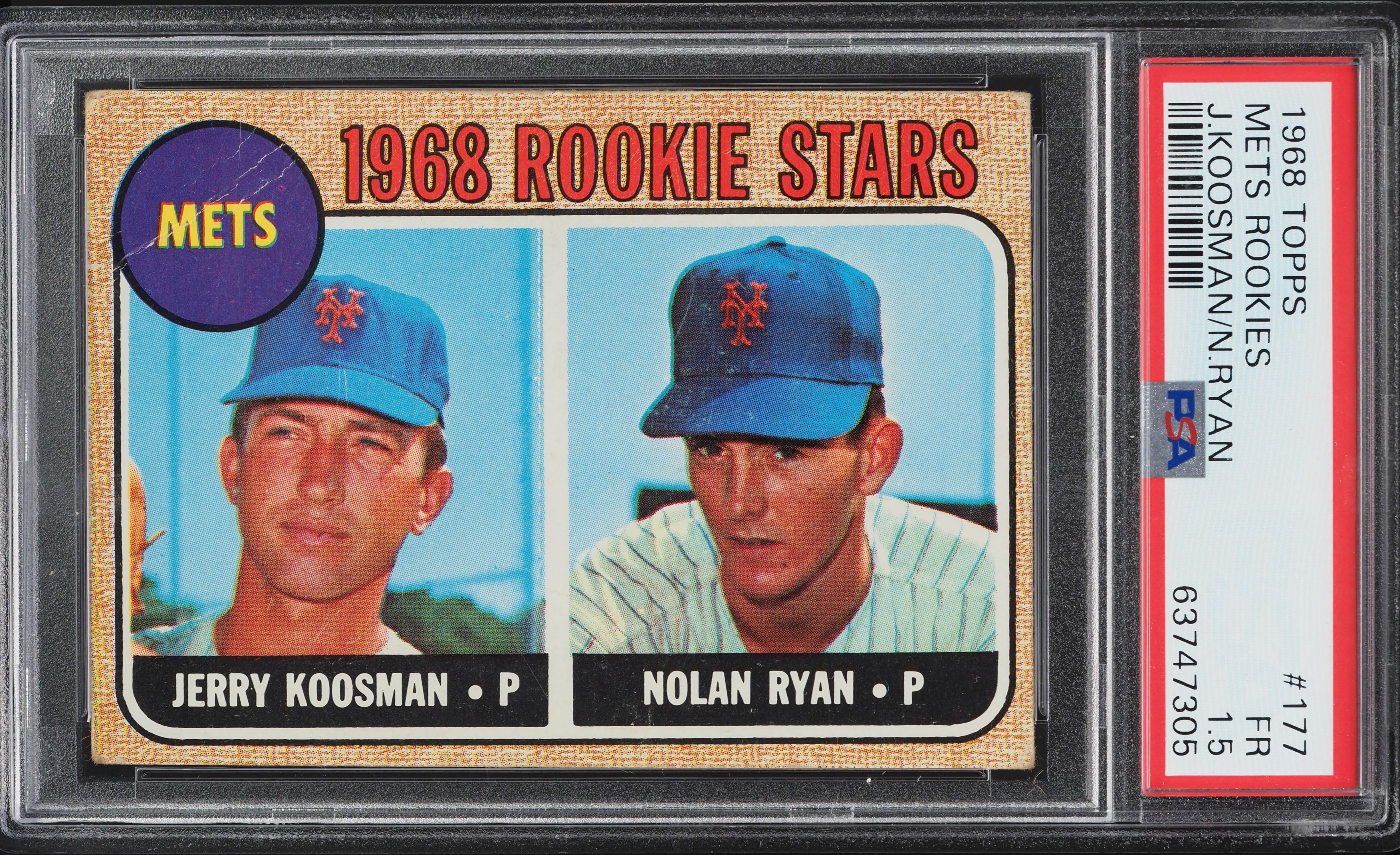 1968 Topps Nolan Ryan ROOKIE #177 PSA 1.5 FR
