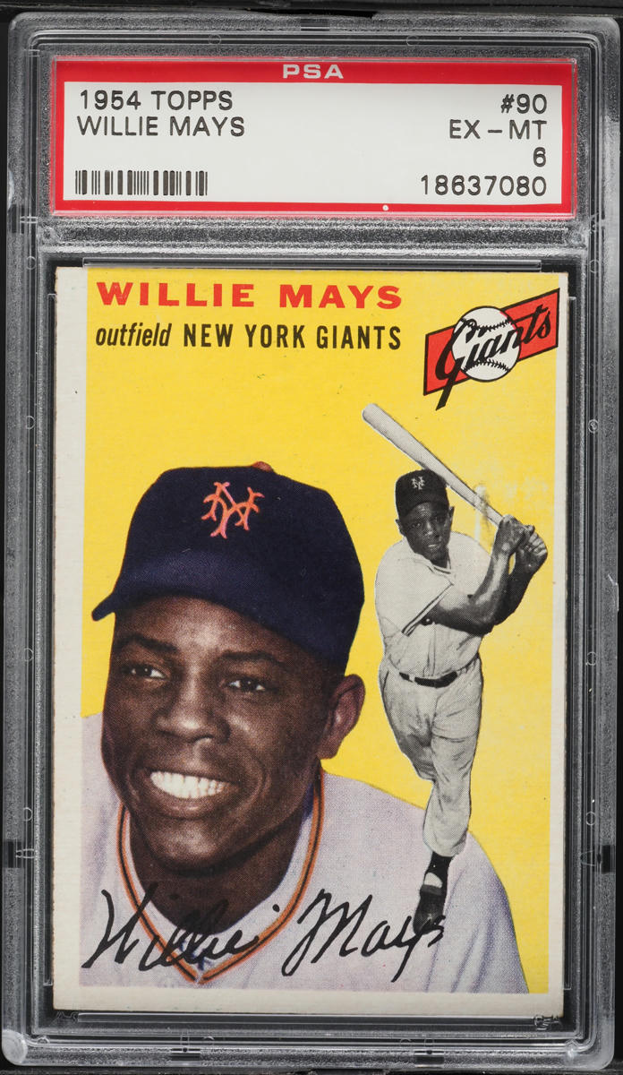 1954 Topps Willie Mays #90 PSA 6 EXMT