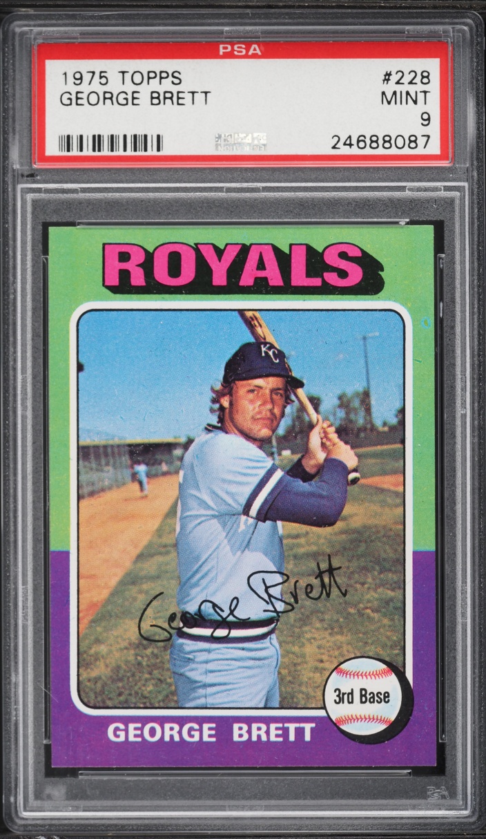 1975 Topps George Brett ROOKIE #228 PSA 9 MINT