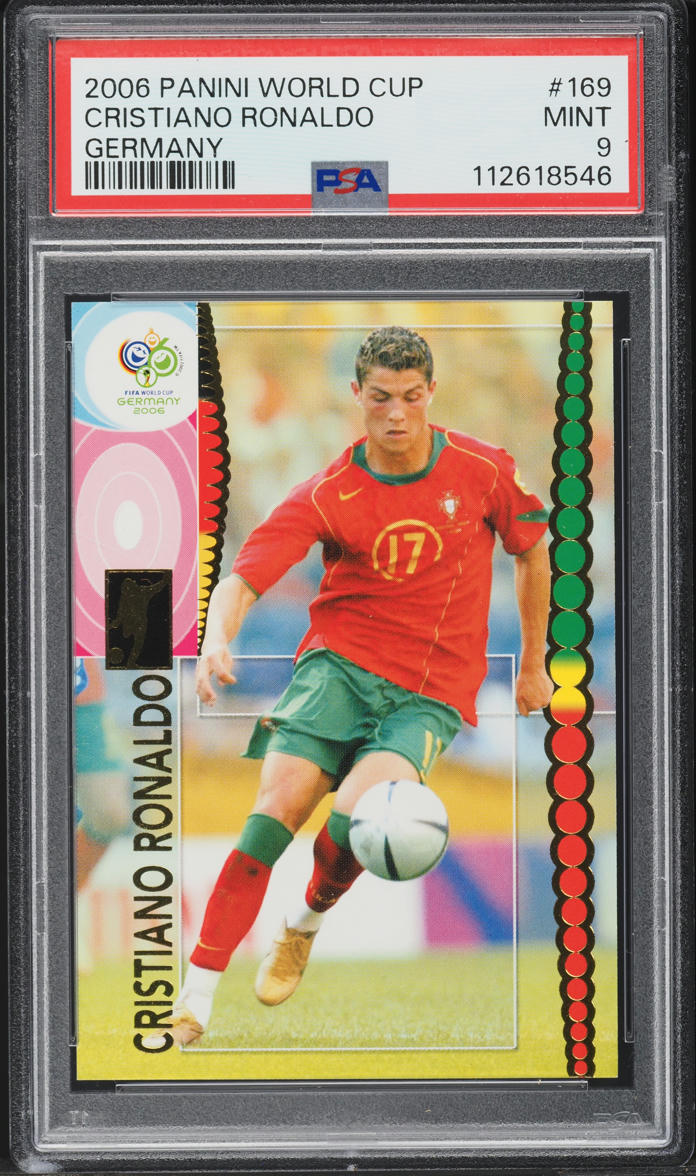 2006 Panini World Cup Germany Cristiano Ronaldo #169 PSA 9 MINT