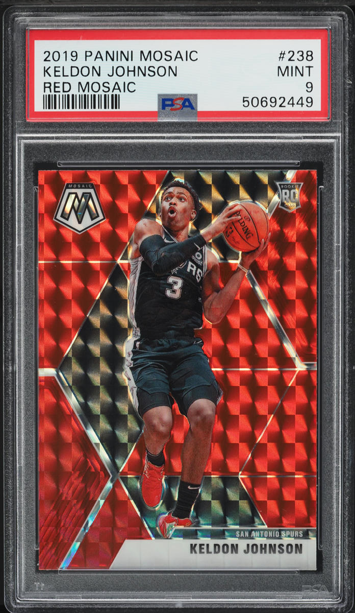 2019 Panini Mosaic Red Keldon Johnson ROOKIE #238 PSA 9 MINT