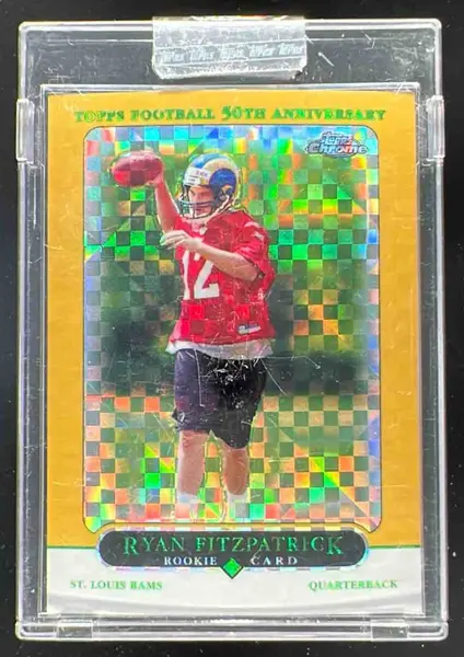 2005 Topps Chrome Gold Xfractors #243 Ryan Fitzpatrick RC /399