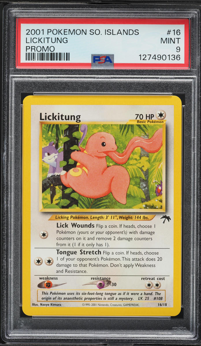 2001 Pokemon Southern Islands Promo Lickitung #16 PSA 9 MINT