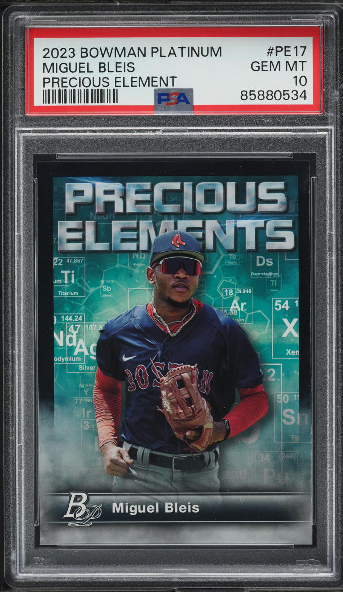Miguel Bleis #PE-17 2023 Bowman Platinum Baseball Precious Elements Autographs