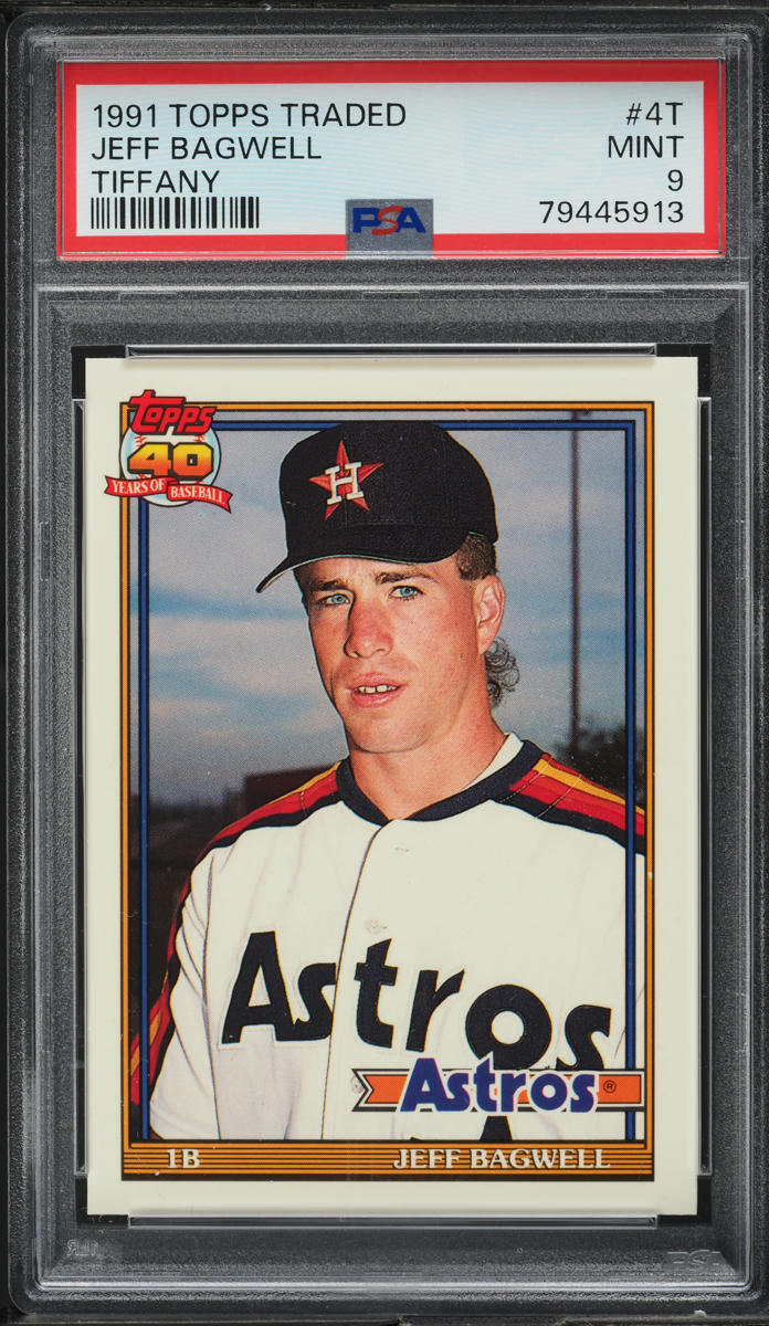 1991 Topps Traded Tiffany Jeff Bagwell ROOKIE #4T PSA 9 MINT