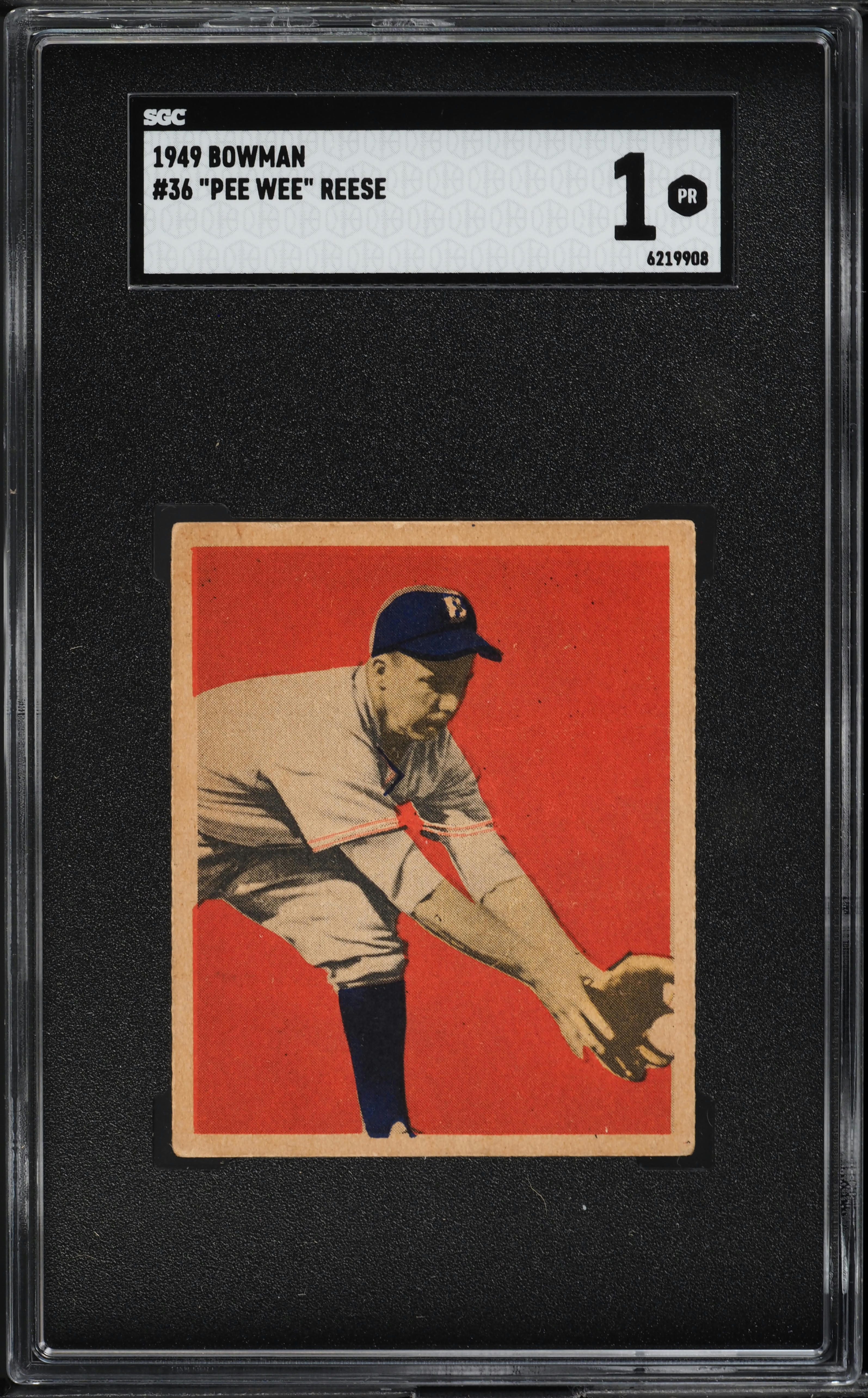 1949 Bowman Pee Wee Reese #36 SGC 1 PR