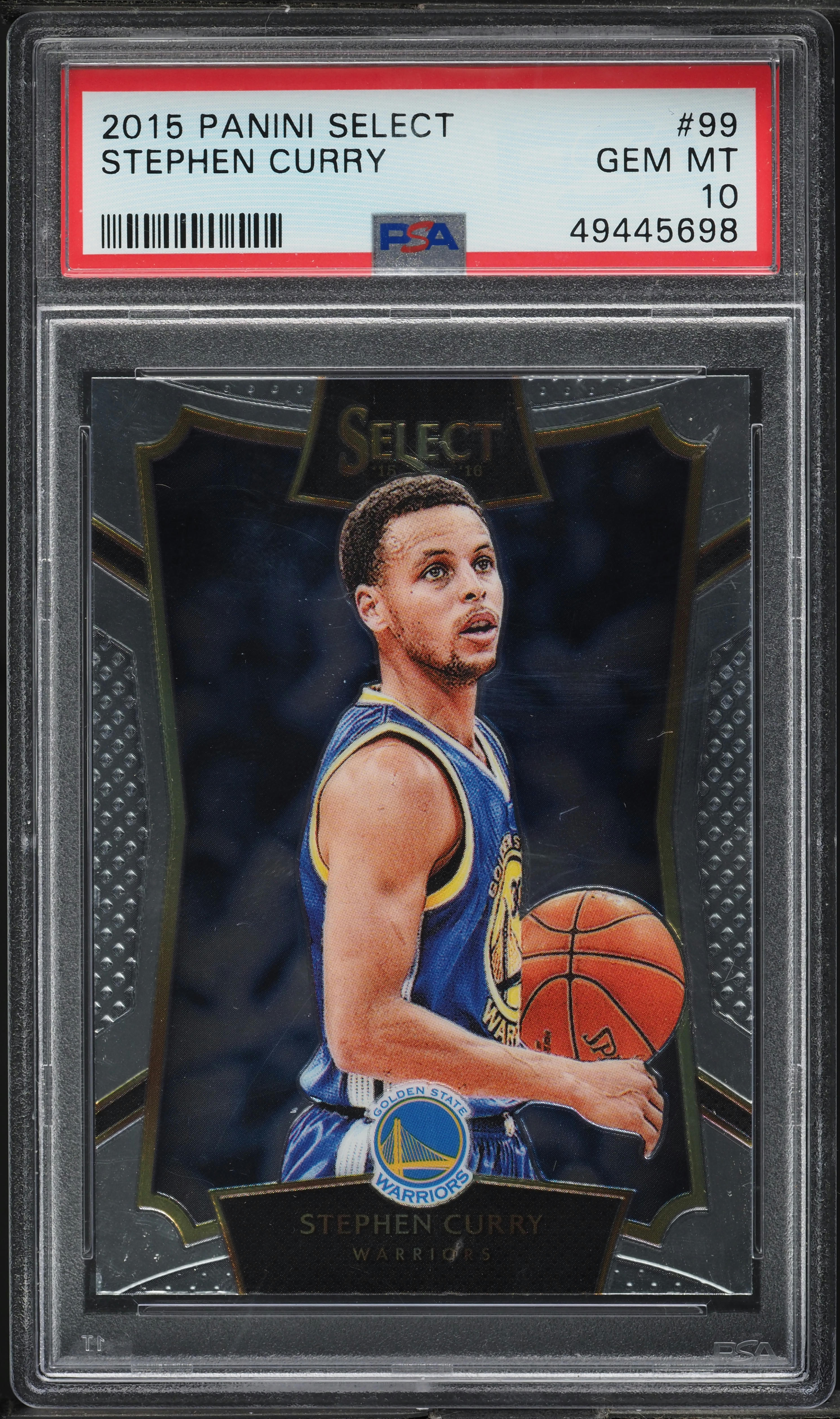 2015 Select Basketball Stephen Curry #99 PSA 10 GEM MINT