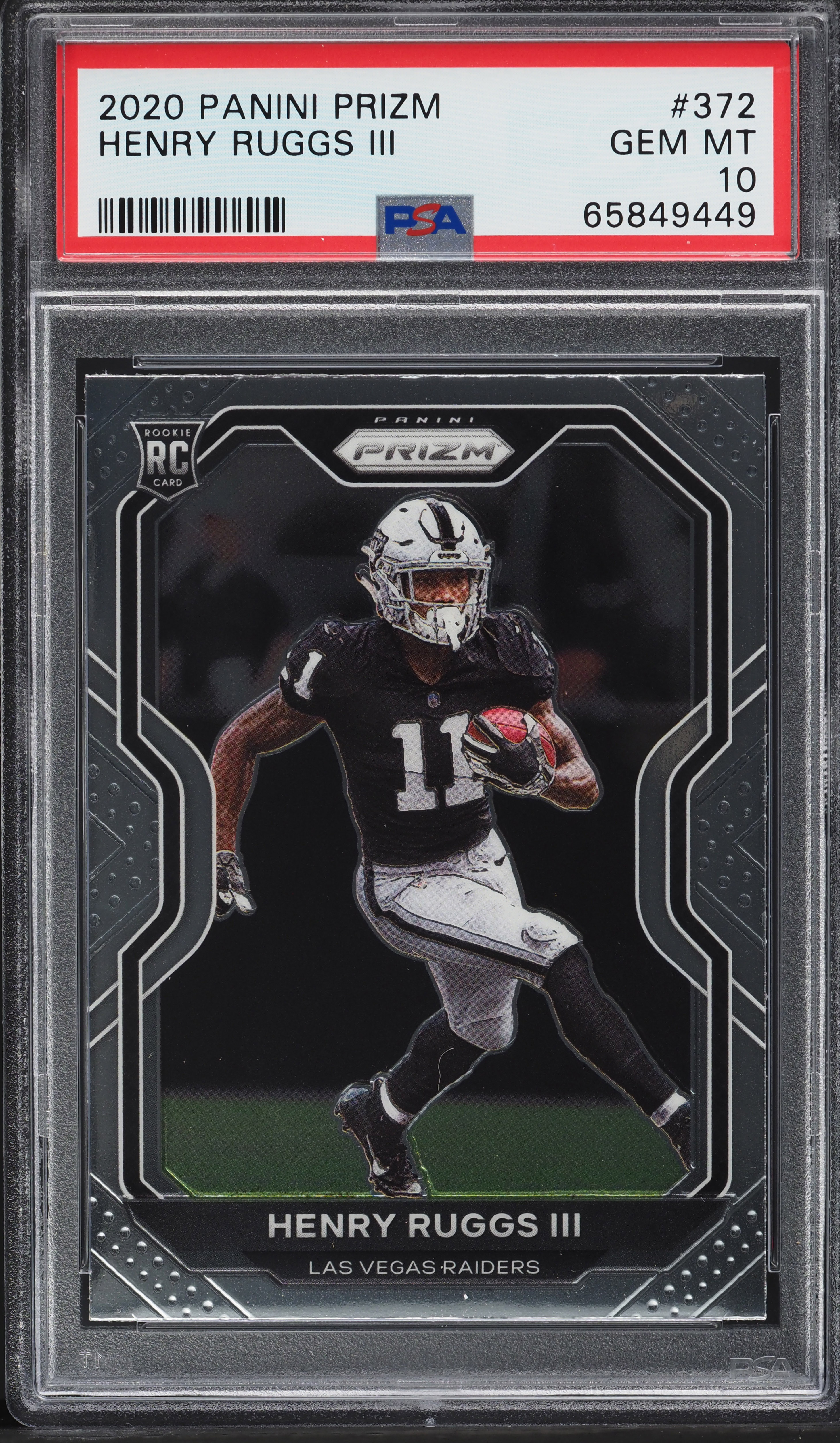 2020 Panini Prizm Henry Ruggs III ROOKIE #372 PSA 10 GEM MINT