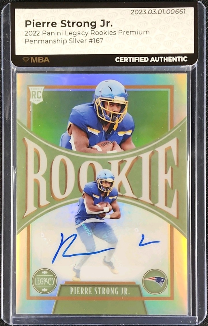 Pierre Strong Jr #167 2022 Panini Legacy Football Rookies Penmanship