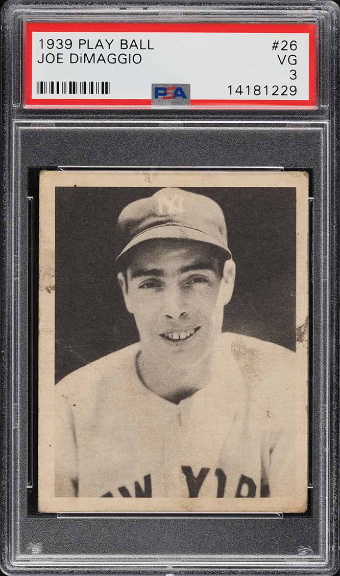 1939 Play Ball Joe DiMaggio #26 PSA 3 VG