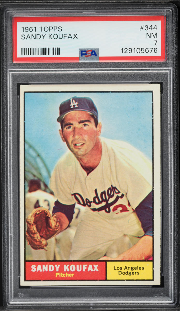 1961 Topps Sandy Koufax #344 PSA 7 NRMT