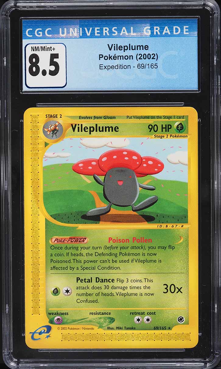 2002 Pokemon Expedition Vileplume #69 CGC 8.5 NM-MT+
