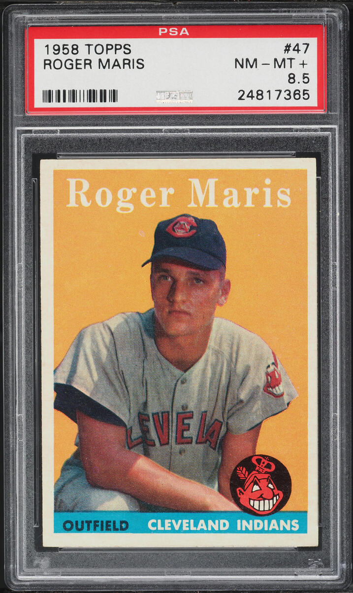 1958 Topps Roger Maris ROOKIE #47 PSA 8.5 NM-MT+