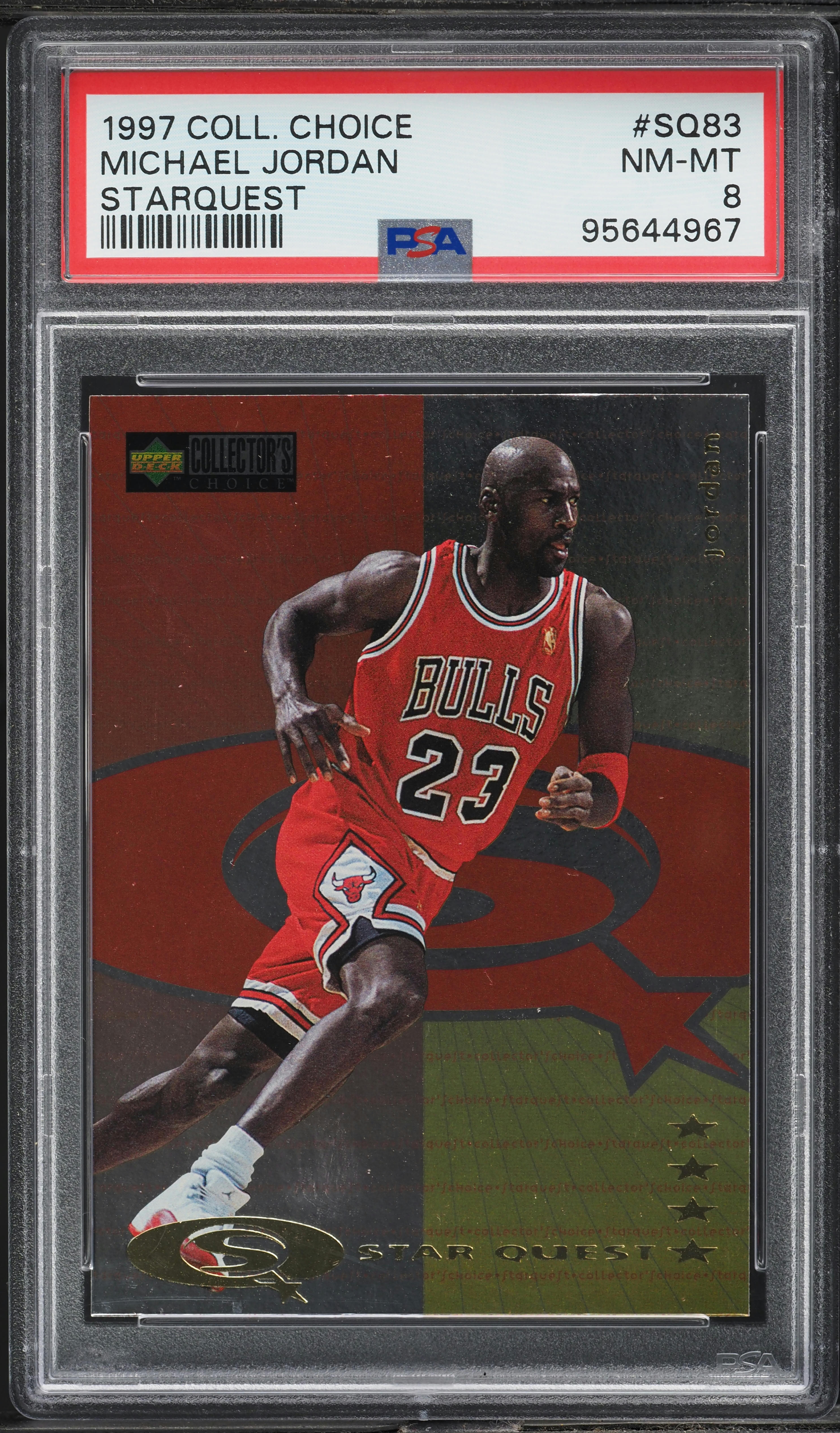 1997 Collector's Choice Starquest Michael Jordan #SQ83 PSA 8 NM-MT
