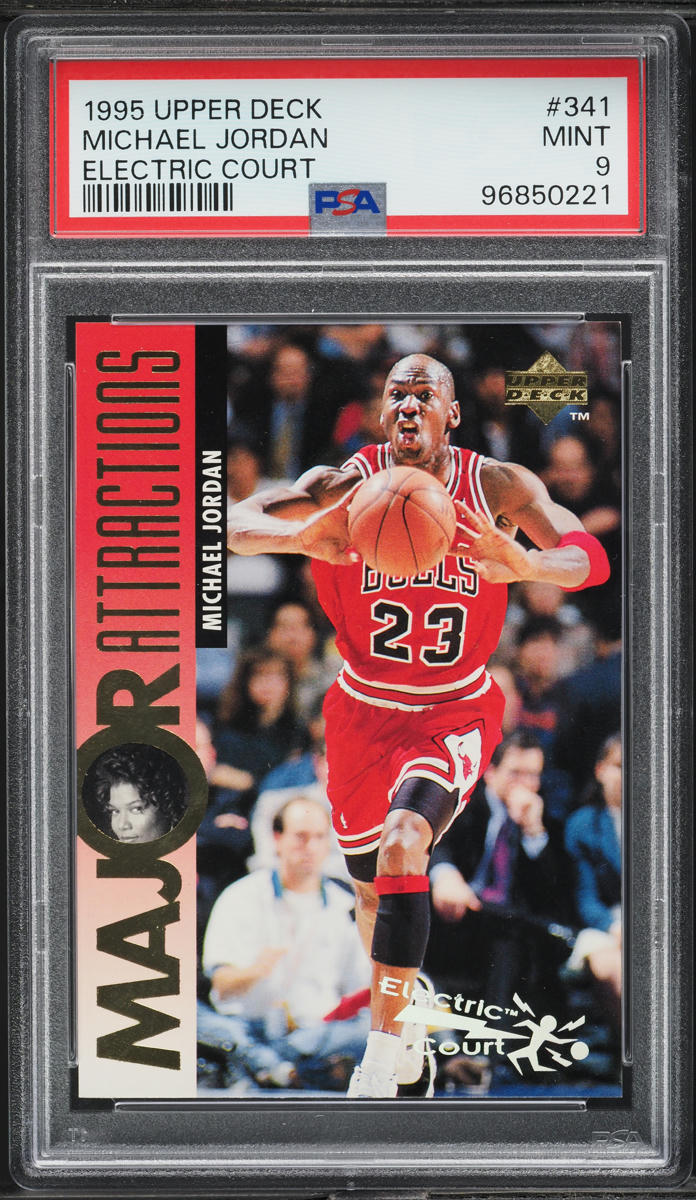 1995 Upper Deck Electric Court Michael Jordan #341 PSA 9 MINT