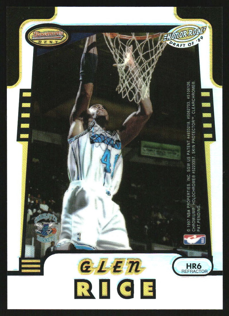 1996-97 Bowman's Best Honor Roll Refractors #HR6 Glen Rice Shawn Kemp
