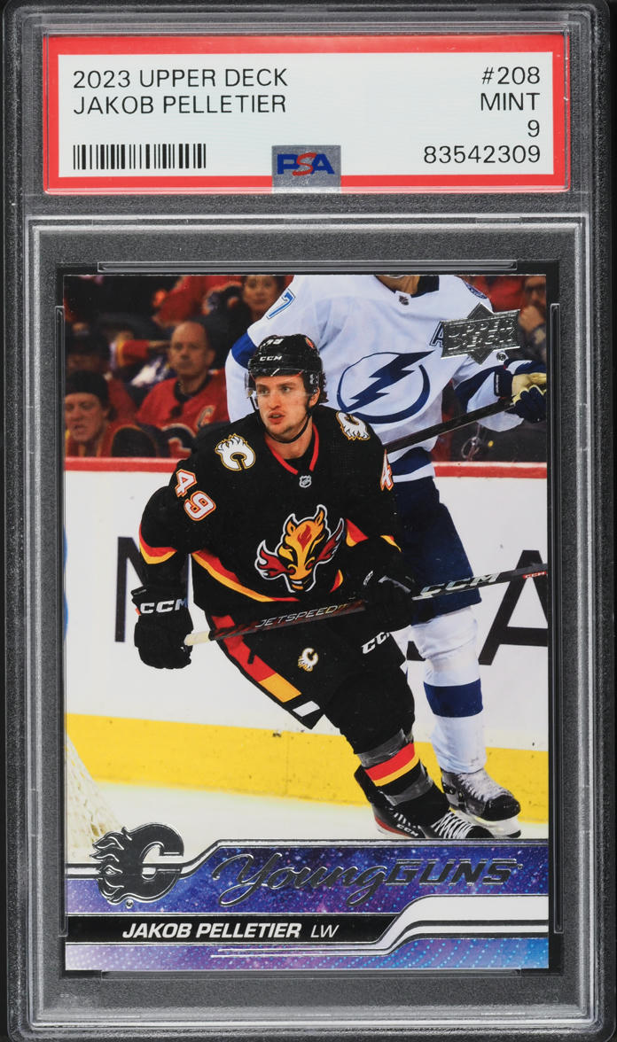 2023 Upper Deck Young Guns Jakob Pelletier ROOKIE #208 PSA 9 MINT
