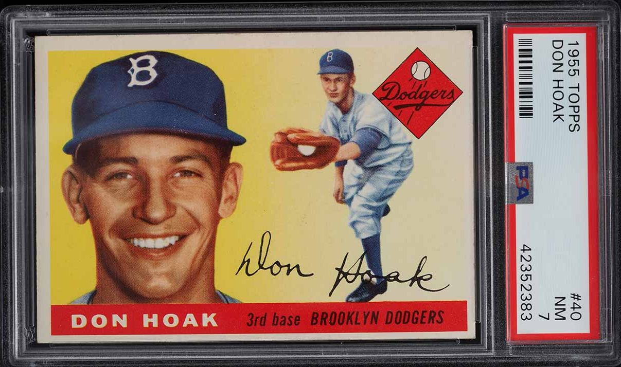 1955 Topps Don Hoak #40 PSA 7 NRMT