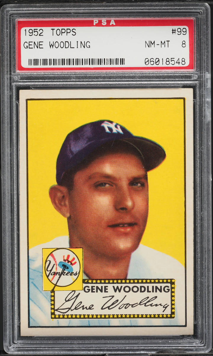 1952 Topps Gene Woodling #99 PSA 8 NM-MT