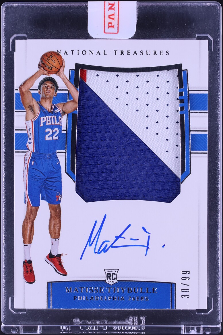 2019 National Treasures Matisse Thybulle ROOKIE PATCH AUTO /99 #116