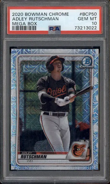 2020 Bowman Chrome Mega Box #BCP50 Adley Rutschman PSA 10
