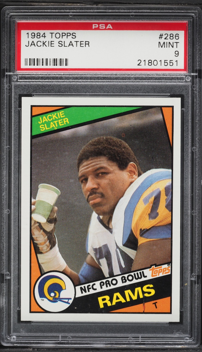 1984 Topps Football Jackie Slater ROOKIE #286 PSA 9 MINT