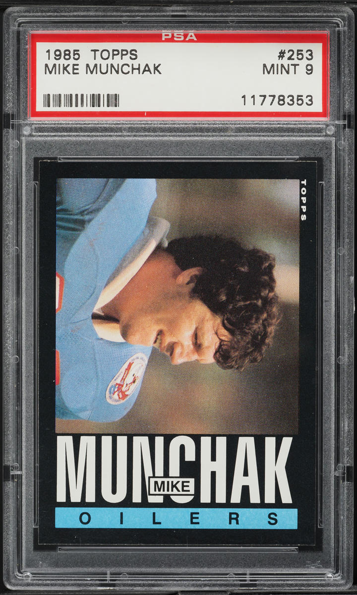 1985 Topps Football Mike Munchak ROOKIE #253 PSA 9 MINT
