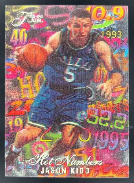 1995-96 Fleer Flair Hot Numbers #6 Jason Kidd