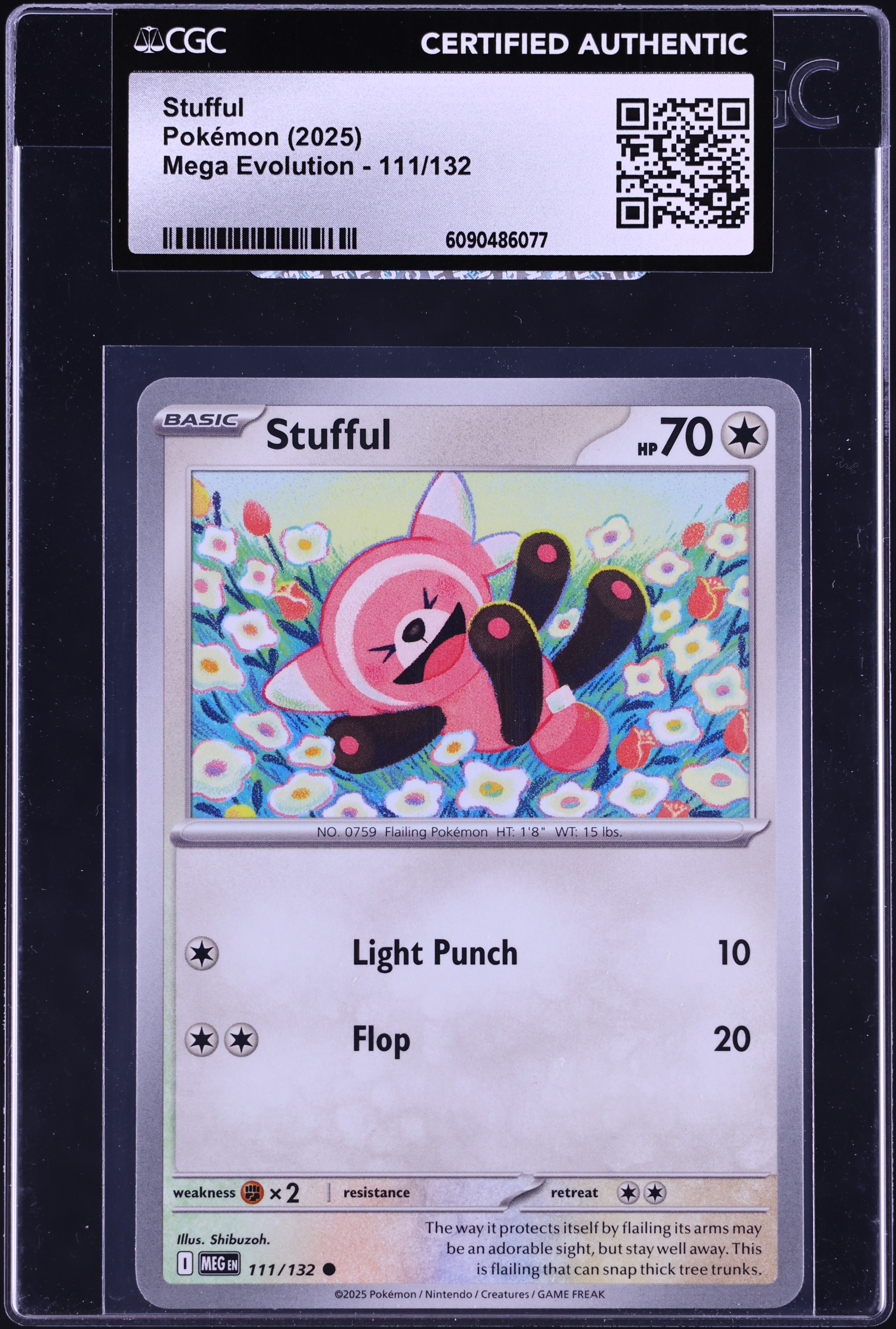 2025 Pokemon Mega Evolution Stufful #111 CGC AUTH