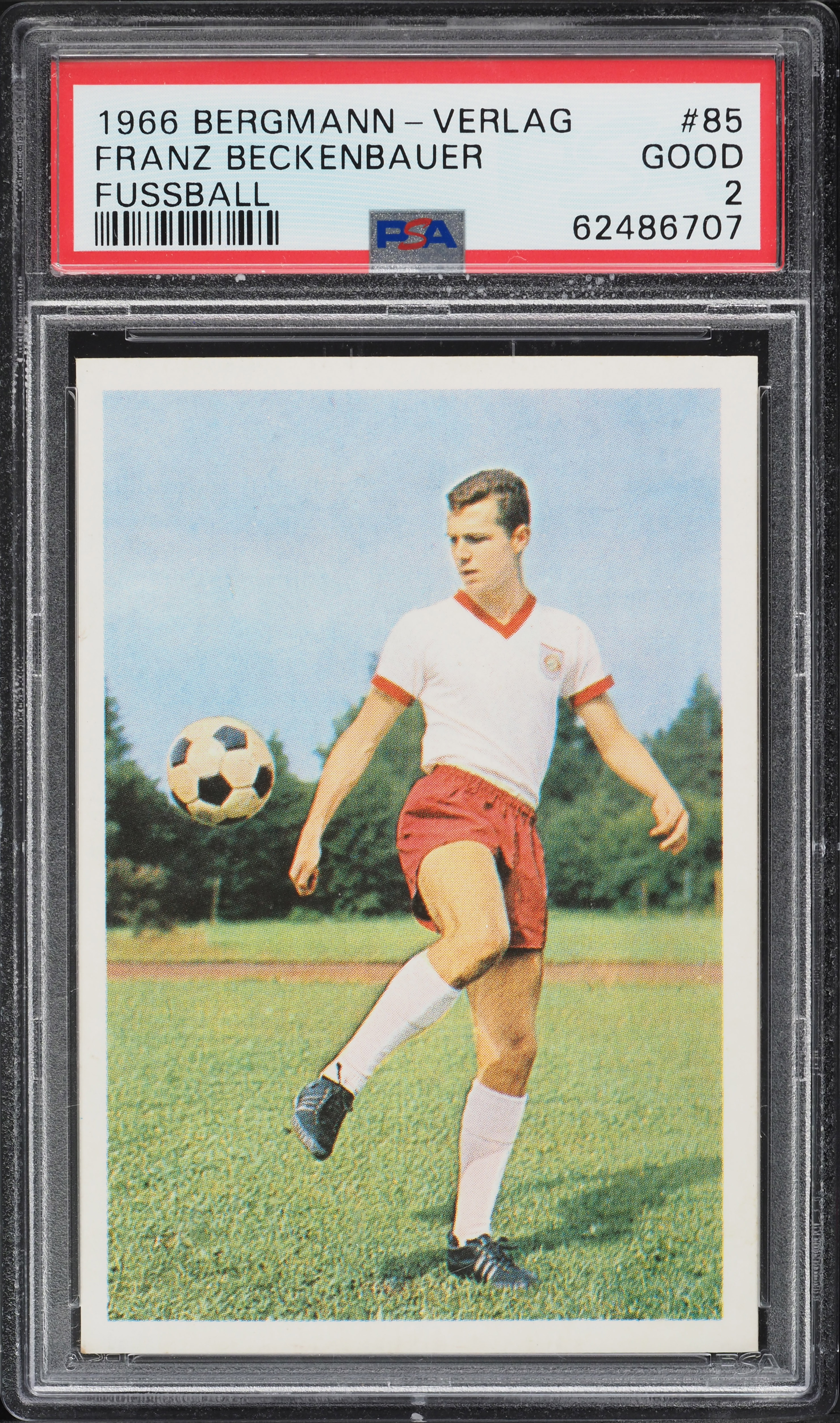 1966 Bergmann Verlag Fussball Franz Beckenbauer #85 PSA 2 GD
