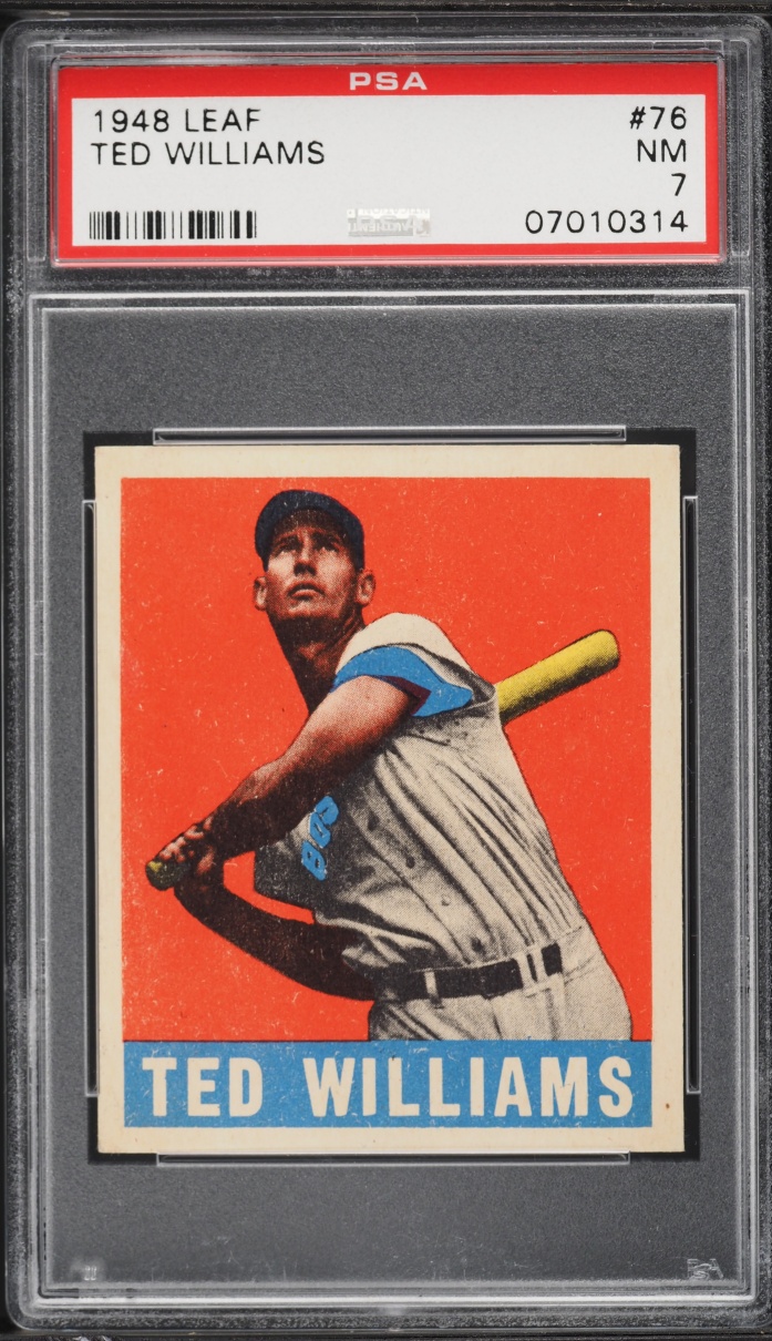 1948 Leaf Ted Williams #76 PSA 7 NRMT