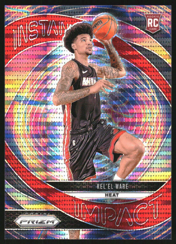 2024-25 Panini Prizm Instant Impact Red Pulsar Prizm #16 Kel'el Ware RC /75